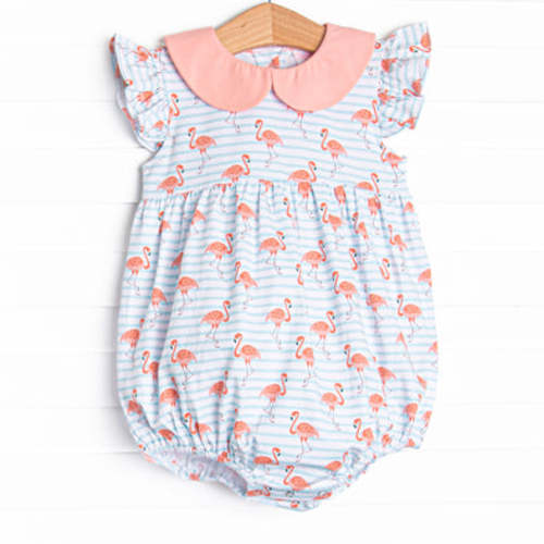 Fab Flamingos Bubble, Blue – Stitchy Fish