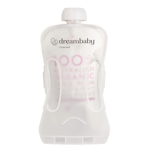 Dreambaby Pouch Pal Self-Feeding Baby Food Pouch Holder - No Squeeze, No Spill, No Mess Reusable Container for Baby Led Weaning