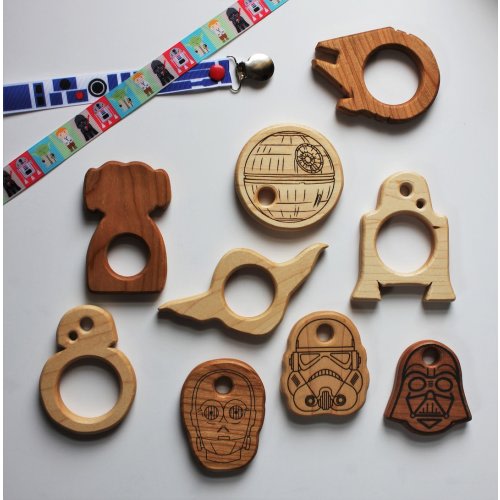 Star Wars Grasping Toy | Wooden Star Wars Toy | Millennium Falcon | Yoda | Storm Trooper | BB8 | R2D2 | Darth Vader | Princess Leia | Space