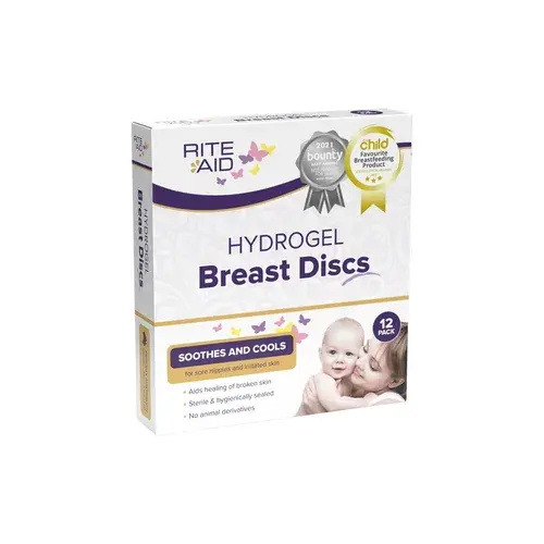 Rite Aid Hydrogel Breast Discs 12 Pack | Baby Bunting NZ