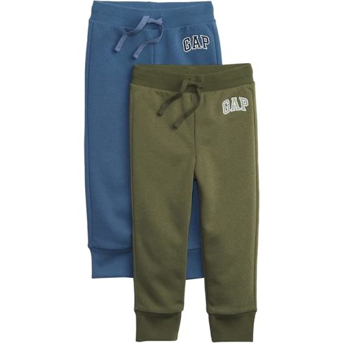 GAP Baby-Boys 2-Pack Logo Pull-on Jogger SweatpantsCasual Pants