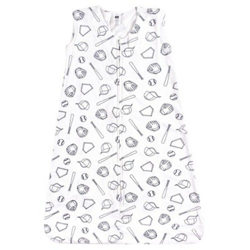 Hudson Baby Infant Boy Cotton Sleeveless Wearable Sleeping Bag, Sack, Blanket, Baseball, 6-12 Months