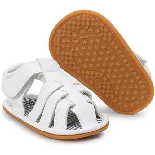 Baby Boys Girls Summer Sandals Outdoor Beach Anti-Slip Rubber Soft Sole Newborn Toddler First Walker Shoes 0-18 Months