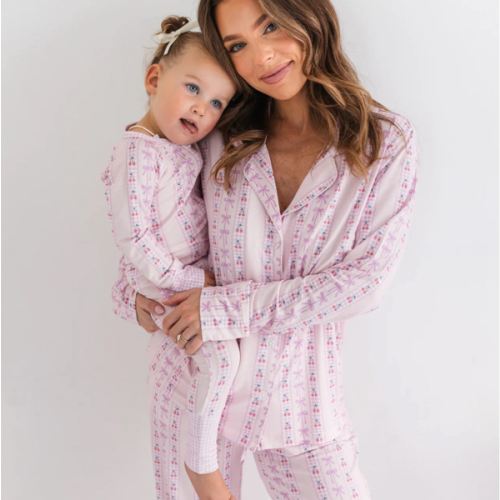 Cherry Gingham Women's Long Sleeve Set – In My Jammers