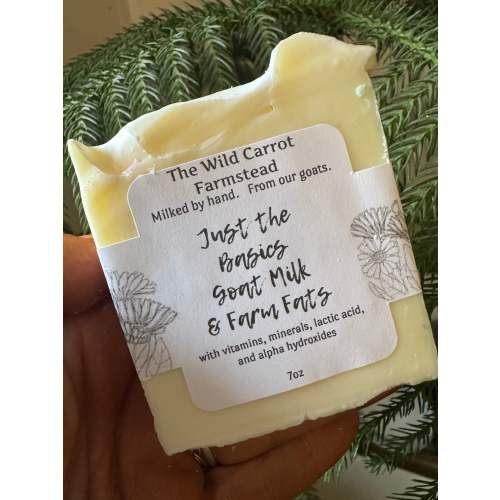 Just the Basics Goatmilk & Farm Fats Soap (7oz bar)