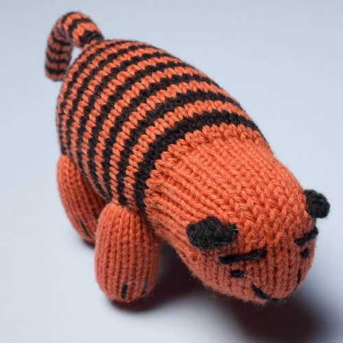 Shop Organic Tiger Rattle - Baby Toys | Estella