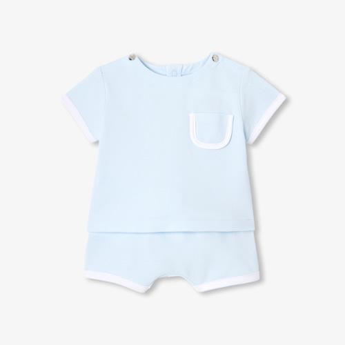 Baby cotton piqué set