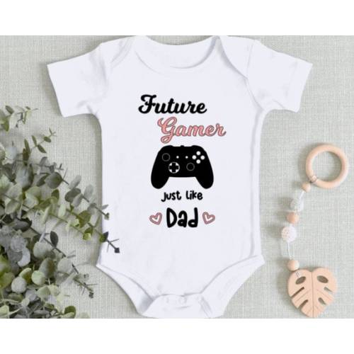Future Gamer Just Like Dad Baby Announcement Video Game - Etsy