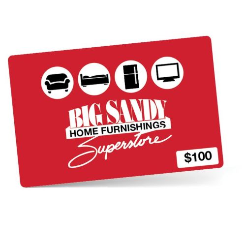 BIG SANDY FURNITURE/BEDDING GIFT CARD $100-GIFT100 | Big Sandy Superstore | Furniture, Mattress, Appliance Superstore