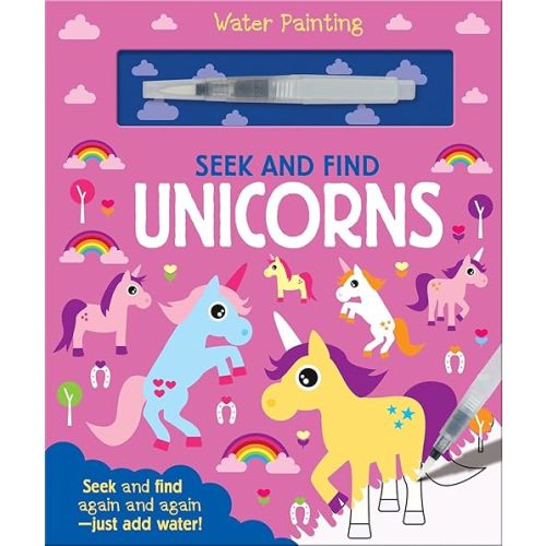 Seek and Find Unicorns (Water Painting Seek and Find) Hardcover – March 1, 2020
