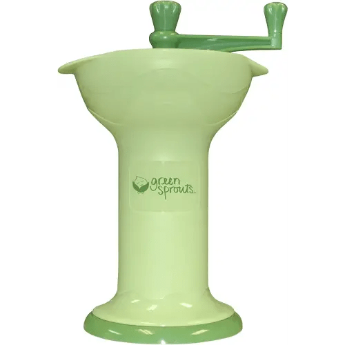 green sprouts Fresh Baby Food Mill - Easily Purees Food for Baby, Separates Seeds & Skins, Compact Size, No Batteries or Electricity Needed, Dishwasher Safe