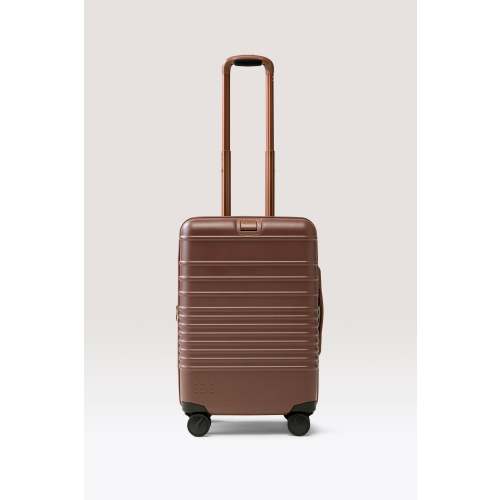 BÉIS 'The Carry-On Roller' in Maple - Brown Carry On Luggage & Hard Shell Suitcase