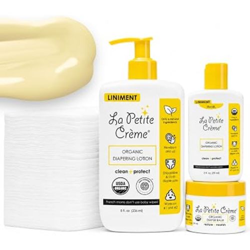 La Petite Creme Diapering Gift Set for Baby Shower, Newborn Essentials