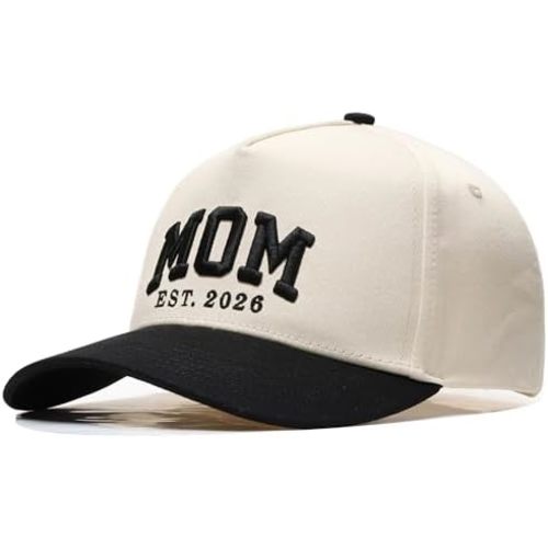 Mom and Dad Est 2026 Matching Hats | Pregnancy Announcement Gifts for Couple | Parents to Be Gifts New Mom & Dad