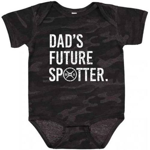 Dads Future Spotter Unisex Bodysuit, Baby Boy or Baby Girl, Cotton One Piece