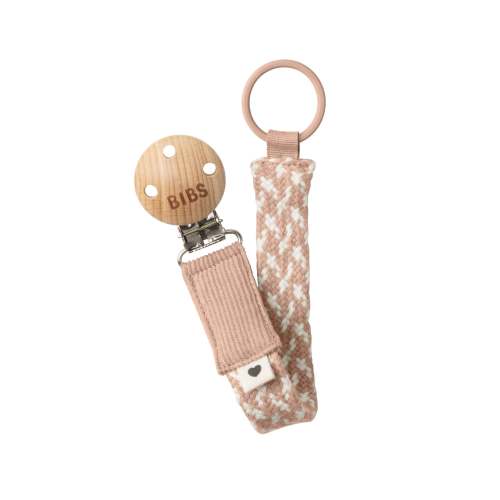 BIBS Paci Braid - Blush/Ivory - Purebaby