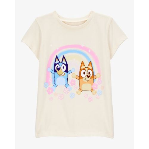Toddler Girl Bluey™ Short-Sleeve Graphic Tee - Cream | Carter's