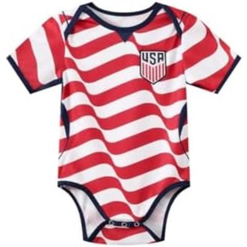 Newborn Baby Bodysuit Unique National Soccer Baby Cute Costumes U-S-A Mexican Eagle Design Home Away