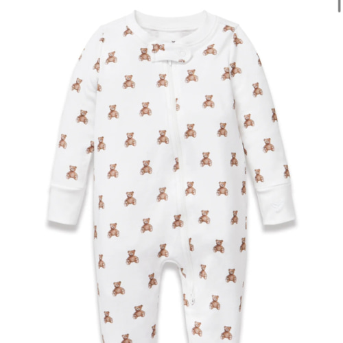 Baby's Pima Romper in Teddy Tales