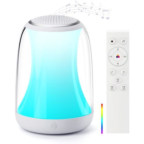 Hotmoon Sound Machine Baby Night Light, Lullight White Noise Sound Machine Remote/Touch Control, Timer, Toddler Sleep Trainer 27 Soothing Sounds for Kids Nursery Sleeping Breastfeeding Lullaby Bedroom