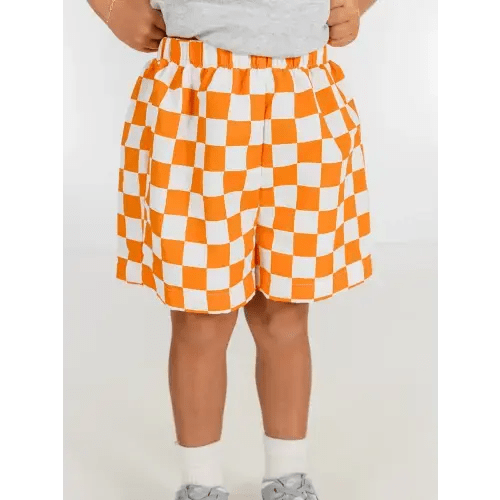 Checkerboard Pull Up Shorts | 12m+