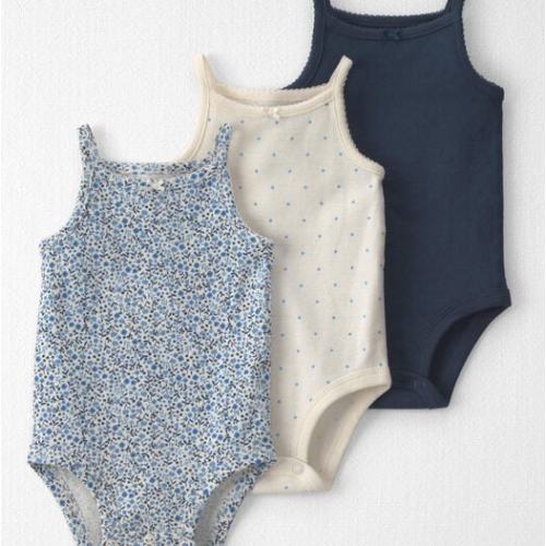 Baby Girl 3-Pack Organic Cotton Bodysuits - Little Planet | Carter's
