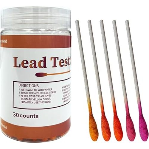Lead Test Kit (30 Immediate Result Swabs) Results in Just 30 Seconds. at Home Lead Test Kit，Use for Various Surfaces - Paint, Crockery, Toys, Jewellery, Metals, Ceramics, Woodwork