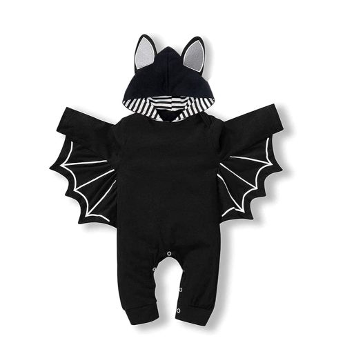 My First - Traje de Halloween para bebé recién nacido, disfraz de murciélago con capucha, mameluco de 0 a 12 meses