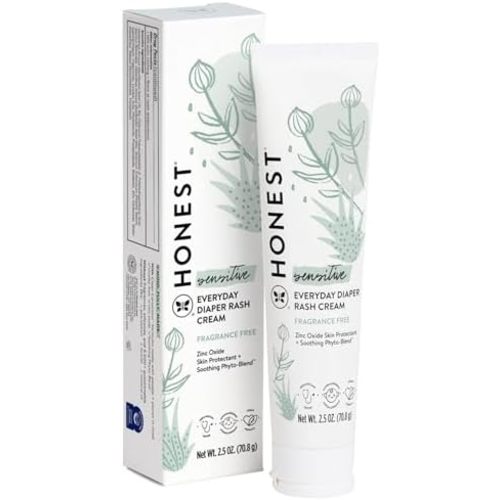The Honest Company Diaper Rash Cream, Hypoallergenic, Cruelty-Free, 2.5 oz