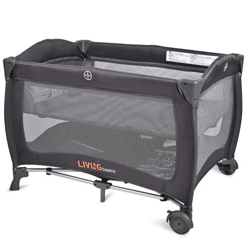 2-in-1 Foldable Baby Playard with Bassinet, Lightweight Baby Playpen Portable Crib Play Yard with Wheels for Home Travel Outdoor - Walmart.ca