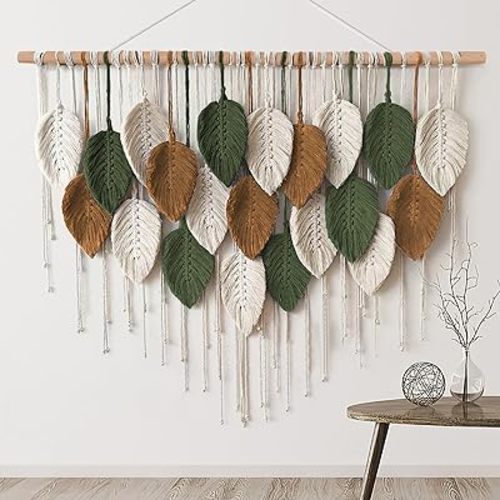 Large Macrame Wall Hanging Boho Woven Tapestry Chic Home Decor Wall Art