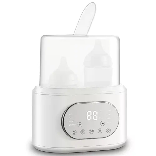 Bottle Warmer, 10-in-1 Fast Baby Bottle Warmer for Breastmilk & Formula ，Double