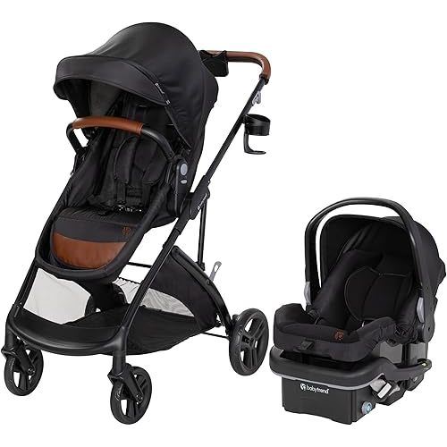 Baby Trend Passport Switch 6-in-1 Modular Travel System with EZ-Lift Plus Infant Car Seat, Midnight Cocoa