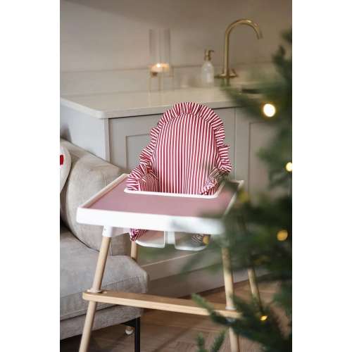 Berry Stripe Cushion Cover: IKEA Antilop Highchair