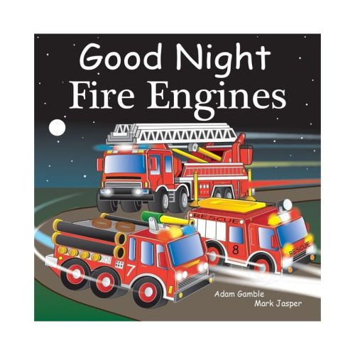 Good Night Fire Engines - (Good Night Our World) by Adam Gamble & Mark Jasper (Board Book)