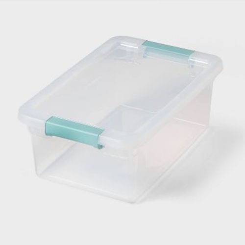 15qt Clear Storage Bin with Latches - Brightroom™