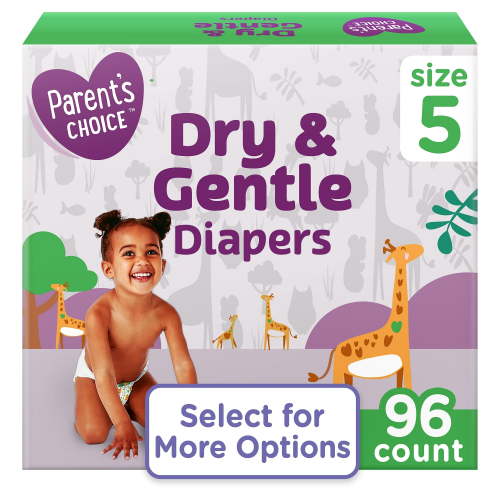 Dry & Gentle Diapers Size 5, 96 Count (Select for More Options)