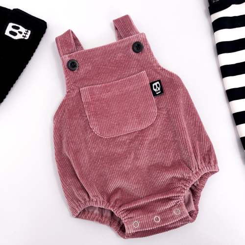 NOT SO BASIC DUSKY PINK CORD BABY ROMPER – Skeletots
