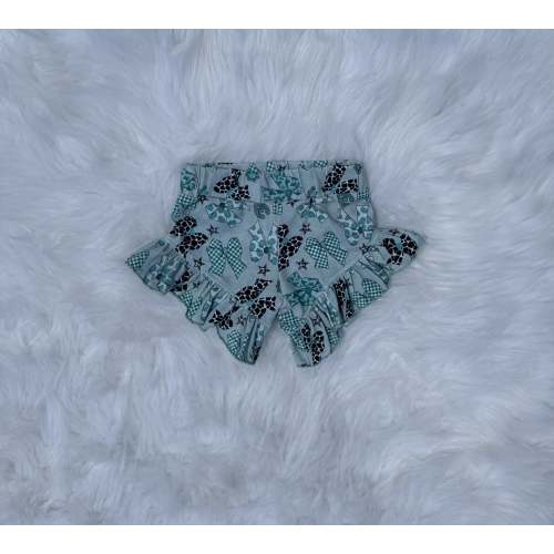 Newborn Western bow shorties (FINAL SALE)