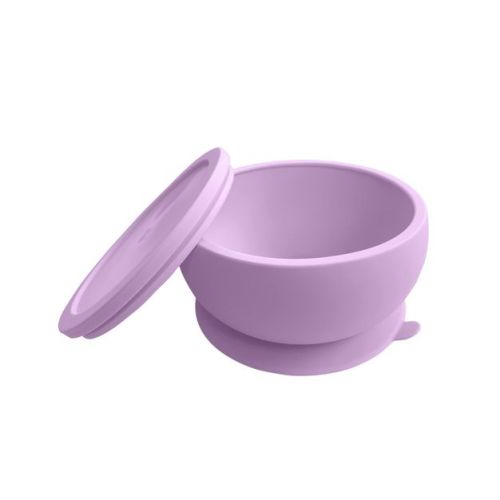 Toddler Plates - Suction Silicone Bowl with Lid - Octopod