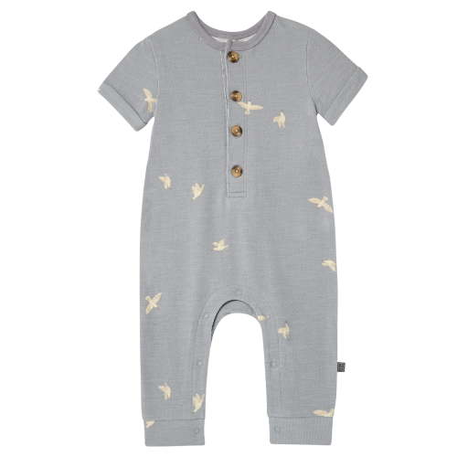 Modern Moments by Gerber Baby Boy Short Sleeve Slouch Romper, 2-Piece, Sizes 0/3 Months - 24 Months