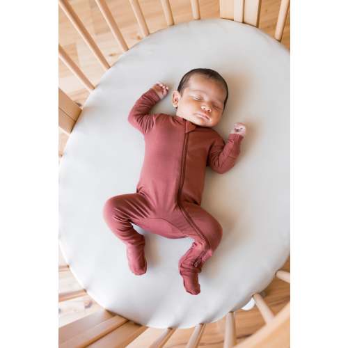 Zippered Footie in Ember