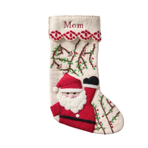 Scenic Felted Wool Christmas Stocking Collection