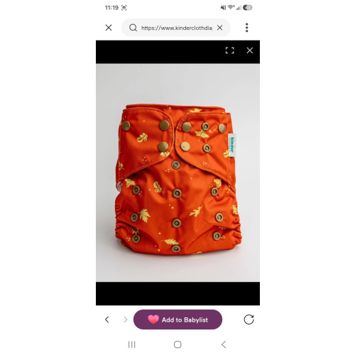 Nature: Essentials Pocket Cloth Diaper with Athletic Wicking Jersey, Grows with your Baby