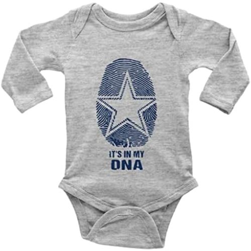Cowboys It's in My DNA for Baby Boy Girl Clothes Long Sleeve Newborn Playsuit