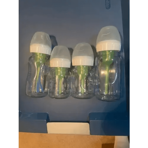 Set of 4 Glass Dr Brown