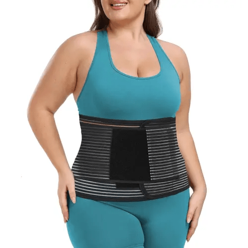 Abdominal Binder Post Surgery Plus Size | Postpartum Belly Band Wrap | Post C Section Belly Binder | Stomach Compression Hernia Belt For Men or Women Hernia Surgery, Natural Birth, Abdominal Injuries,Hysterectomy (2XL/3XL)