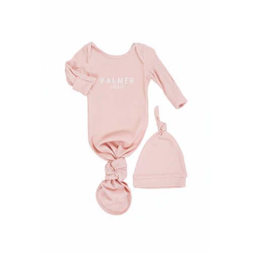 Girl Personalized Bamboo Newborn Baby Knot Gown & Hat