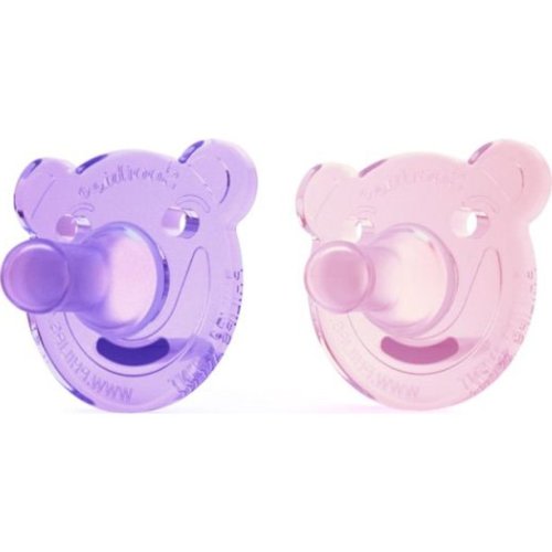 Philips AVENT Soothie Shape, 0-3 months, pink/purple, 2 pack, SCF194/02