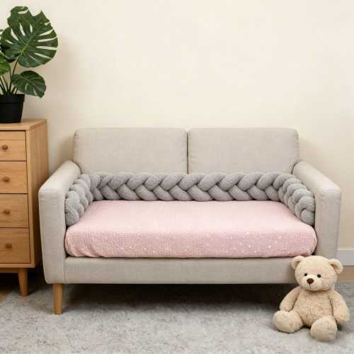 Hand Braided Plush Pillow, Sofa Home Kids Bedroom Decor